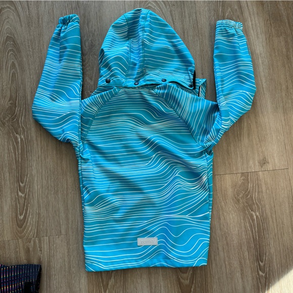 REIMA VANTTI SOFT SHELL FLEECE LINED JACKET KIDS SZ 9Y EU 134 RAIN SNOW - Picture 4 of 10